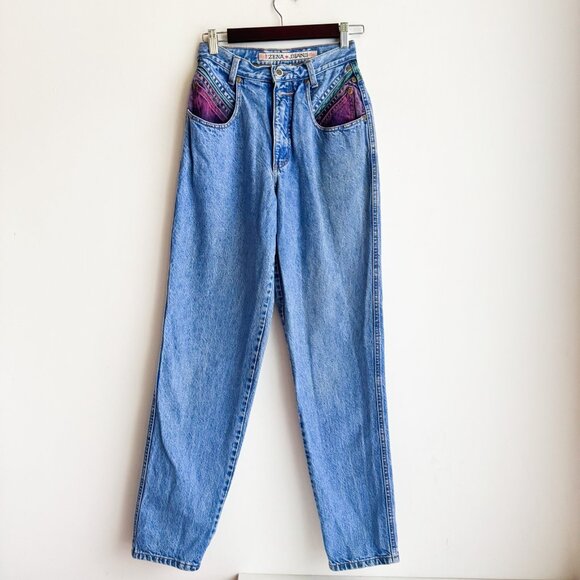 Zena Jeans Vintage Dyed DenimRelaxed Fit Jeans 25 - Picture 2 of 7